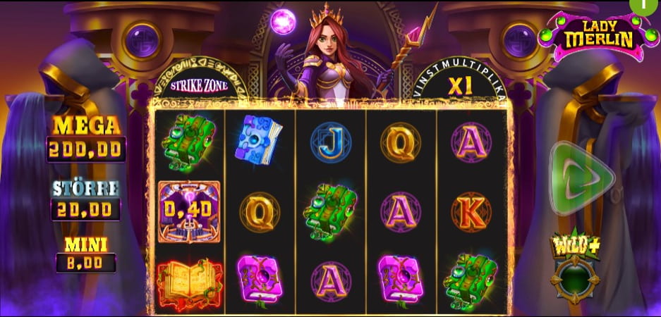 Новий автомат казино Lady Merlin MultiMax без реєстрації