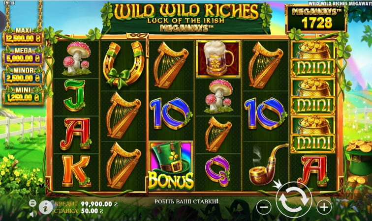 Грати у слот Wild Wild Riches Megaways безкоштовно