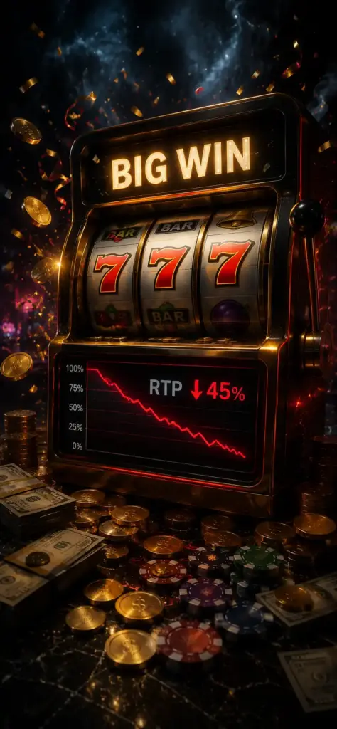 RTP падає після виграшу