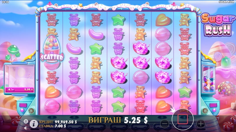 Sugar Rush в казино Вулкан