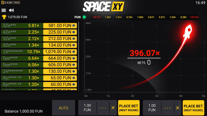 Слот Space XY від BGaming