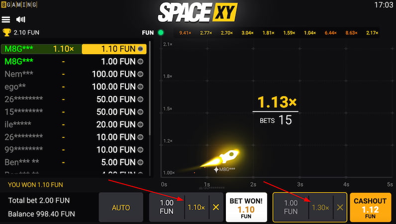 Ефективні стратегії ставок у краш грі Space XY