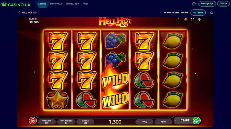 Гра Hell Hot 100 в Casino Ua