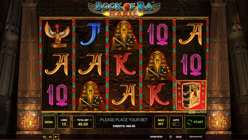 Слот Book of Ra Magic від провайдера Greentube