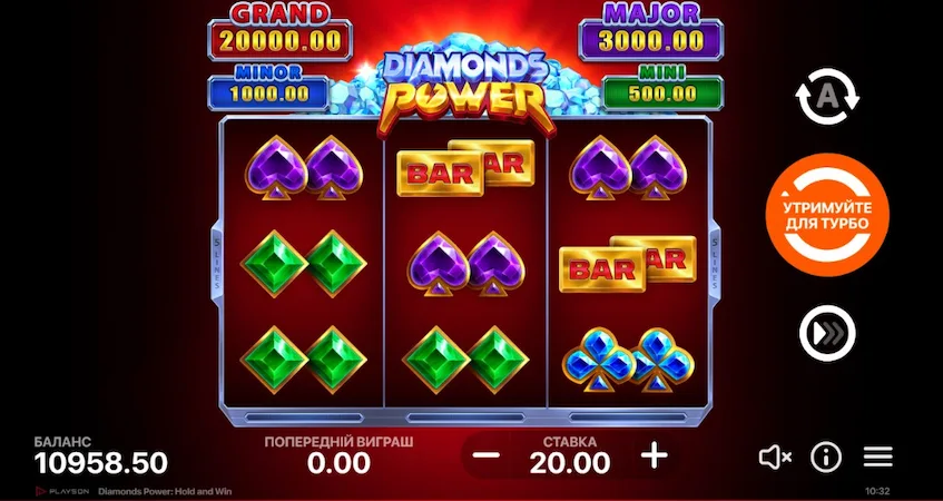 Ігровий автомат казино Diamonds Power