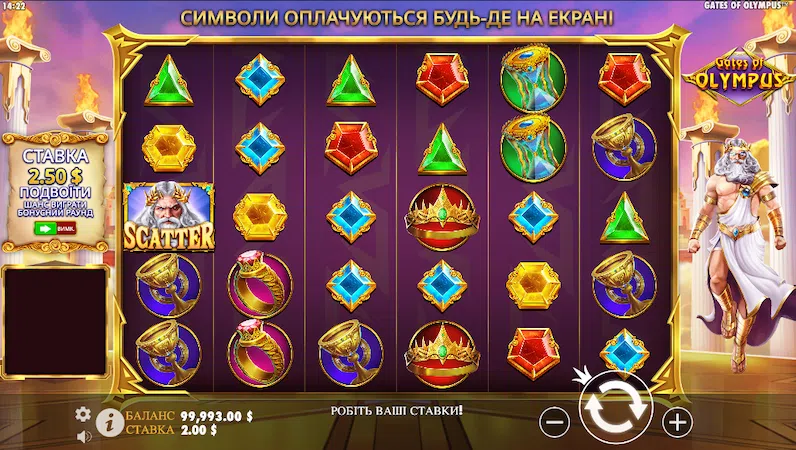 Автомат Gates of Olympus Pragmatic Play