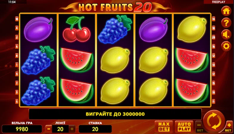 Слот Hot Fruits 20 от Amatic Industries