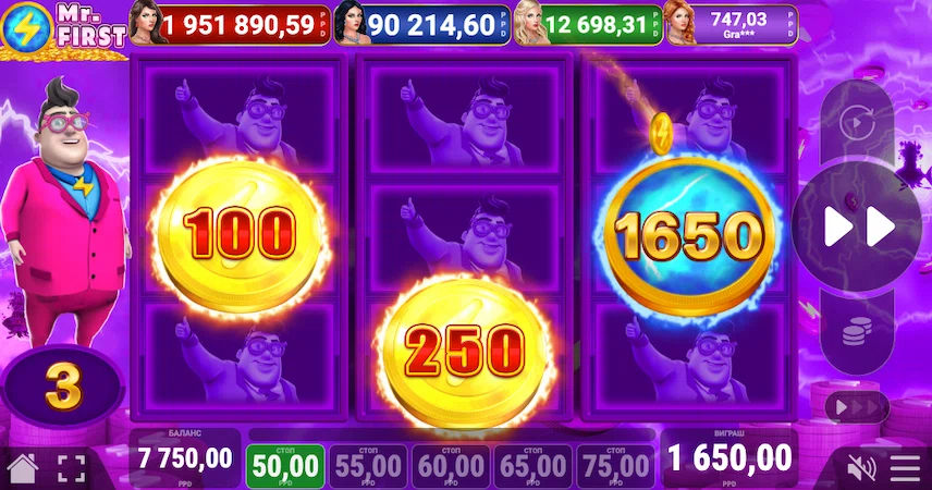 Бонус игра в слоте Mr. First