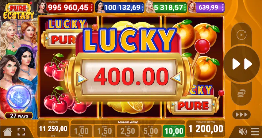 Бонус Lucky Reel в слоте Pure Ecstasy