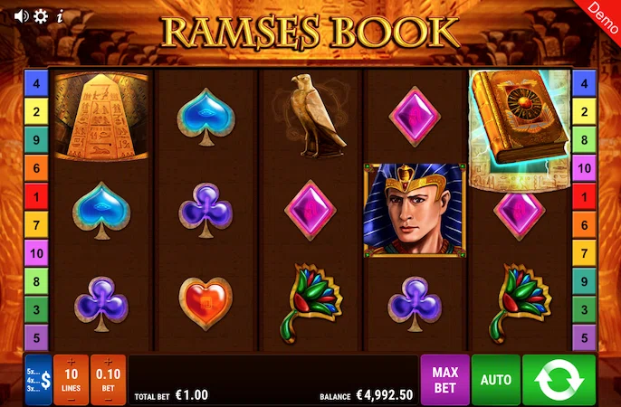 Автомат Ramses Book от провайдера Gamoma