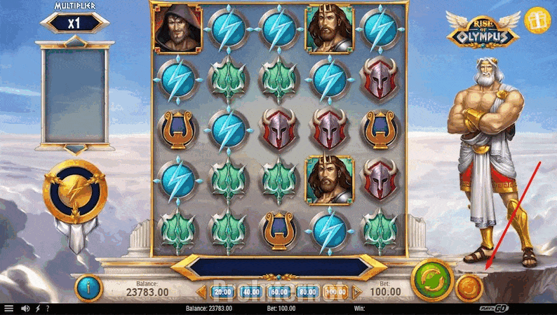Автоигра в слоте Rise Of Olympus