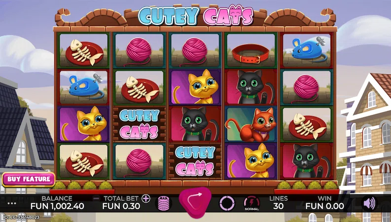 Автомат Cutey Cats от Caleta Gaming