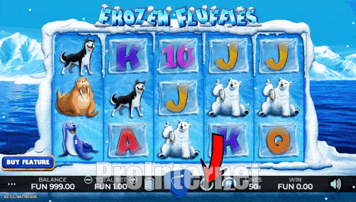 Автоигра в слоте Frozen Fluffies