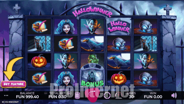 Покупка бонуса в слоте Hallowinner