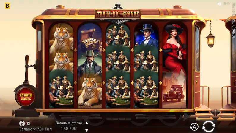 Слот Train to Rio Grande от BGaming
