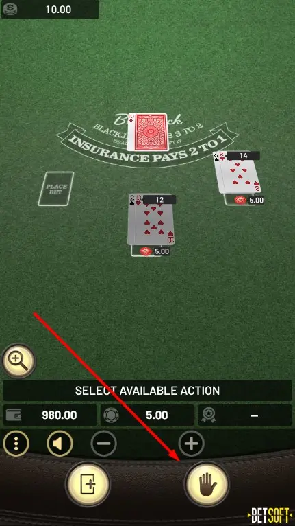 Игра в БлэкДжек шаг 5