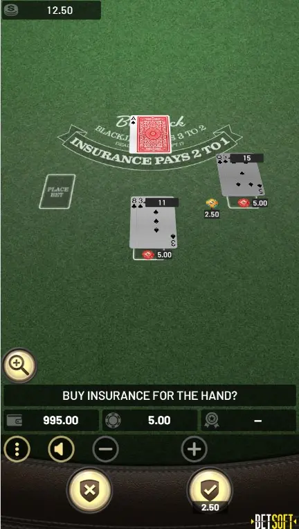 Игра в БлэкДжек шаг 3