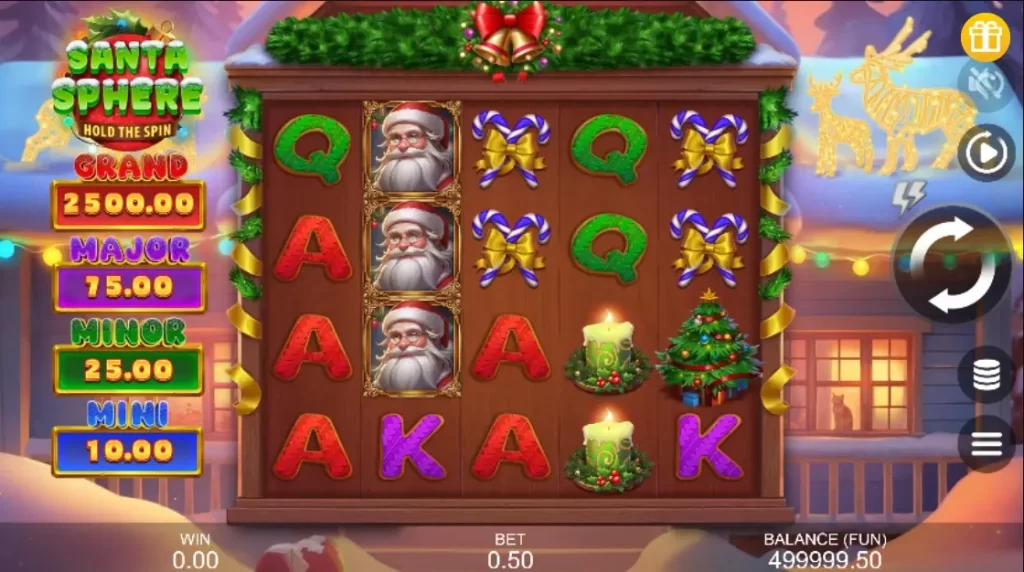 Слот Santa Sphere: Hold the Spin