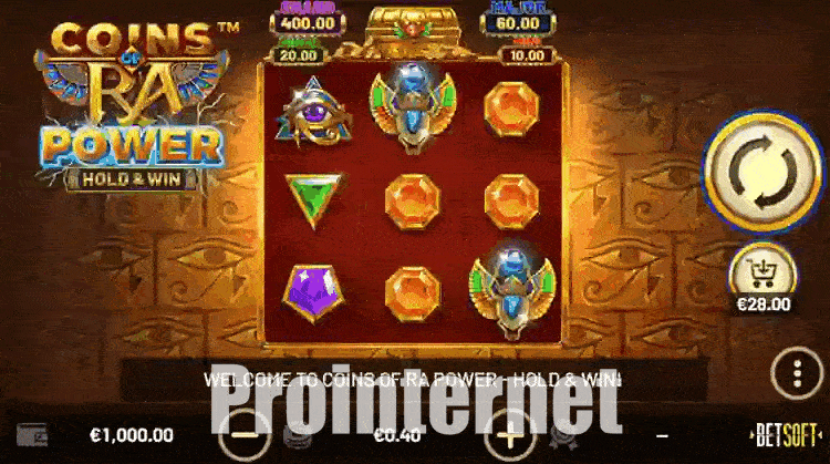 Coins of Ra Power покупка фриспинов