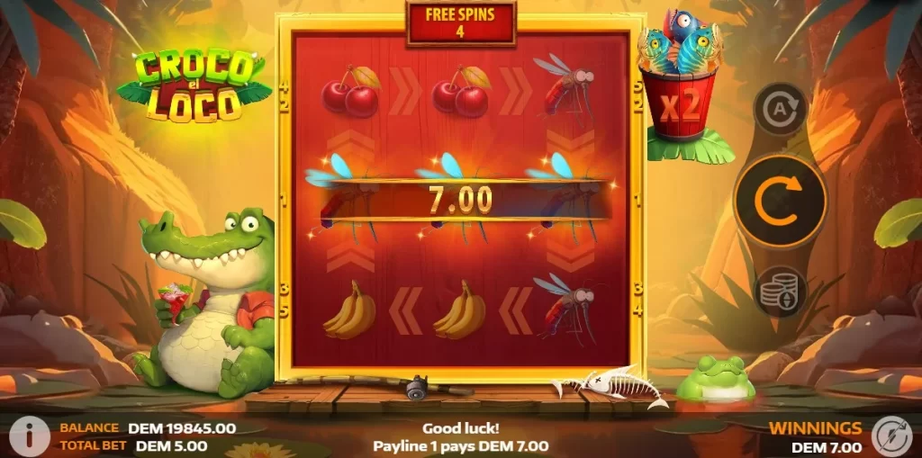 Выигрыш в автомате Croco el Loco
