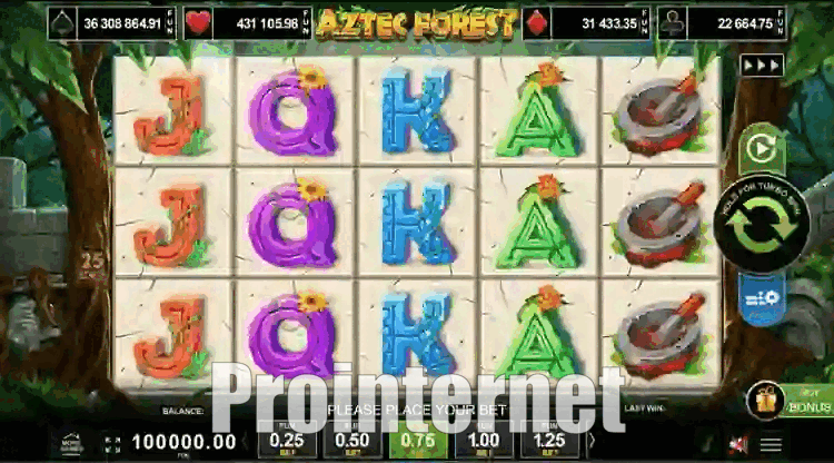 Aztec Forest Ризик-гра