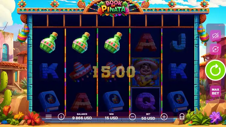 Виграш у слоті Book of Pinata