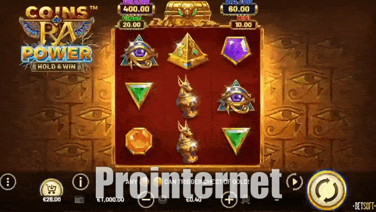 Coins of Ra Power: Hold & Win Ігрови́й процес