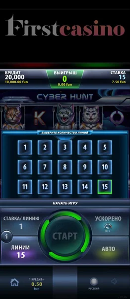 Настройте линии выплат