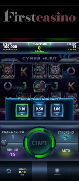 Выберите размер ставки