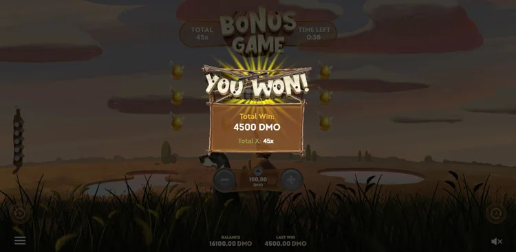 Виграш у слоті Hunter X Slot