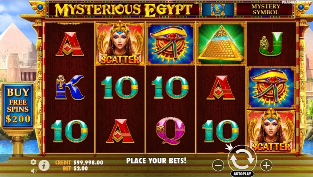 Популярный слот Mysterious Egypt