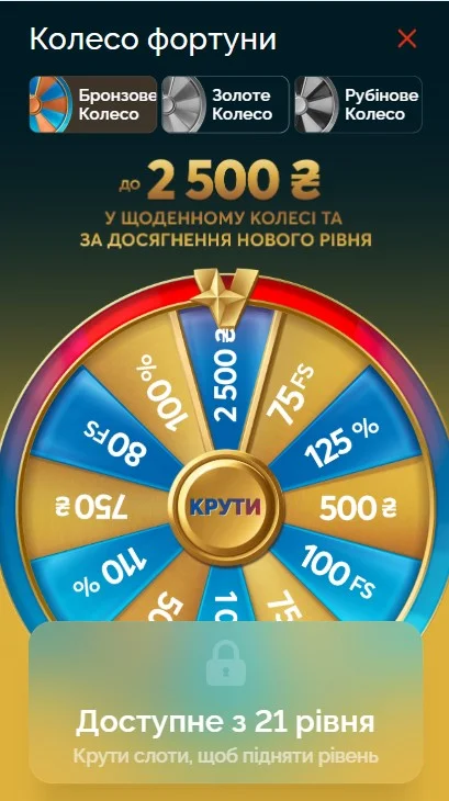 Бонус Vegas Золоте колесо