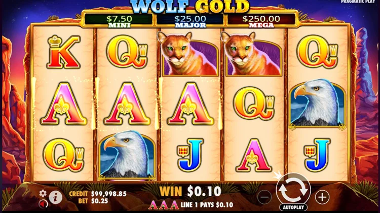 Слот Wolf Gold