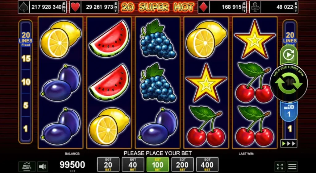 Автомат 20 Super Hot