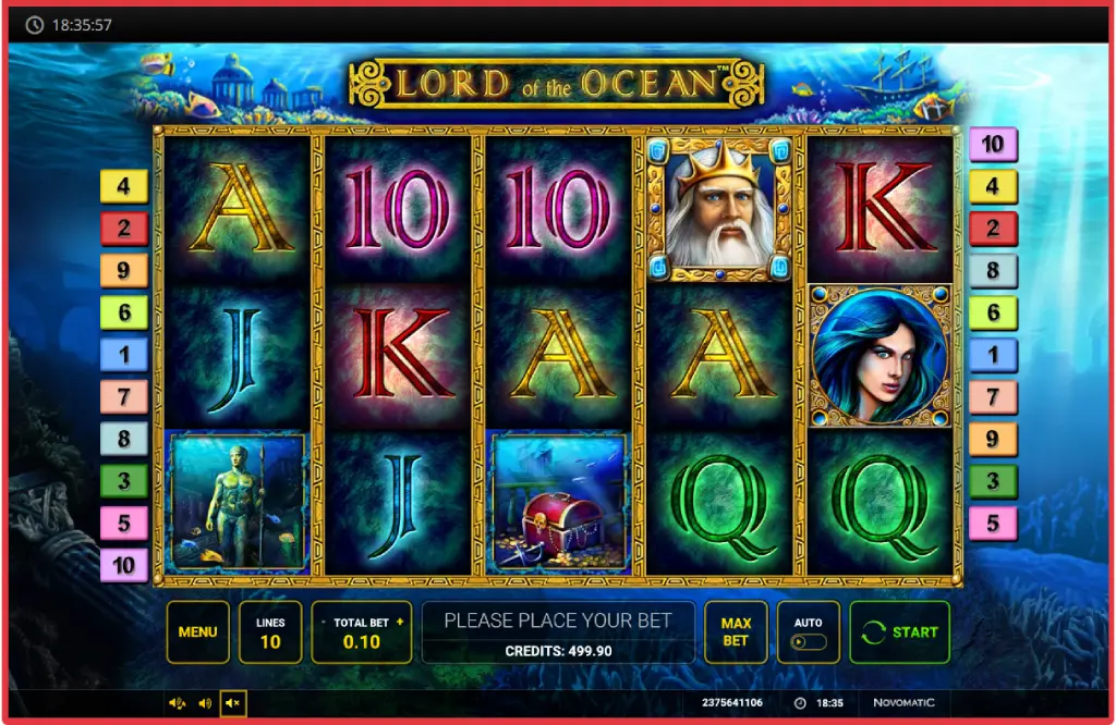 Особливості слота Lord of the Ocean