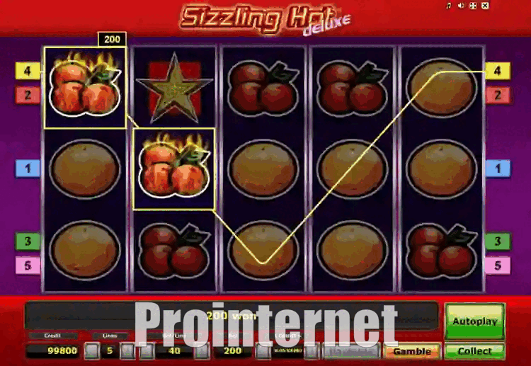 Особливості Sizzling Hot Deluxe