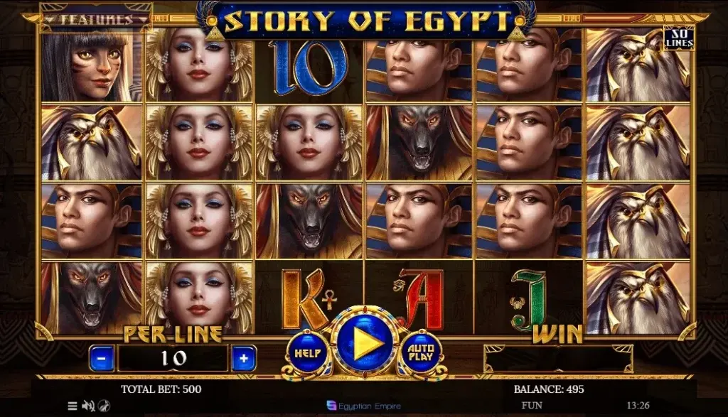 Популярний слот Story of Egypt