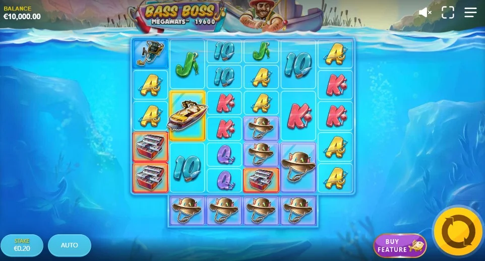 Виграшні символи в автоматі Bass Boss Megaways