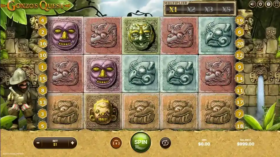 Символи в слоті Gonzo’s Quest від NetEnt 