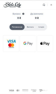 Выбор метода оплаты