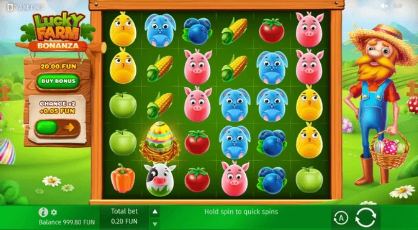 Lucky Farm Bonanza в лобби казино Горилла