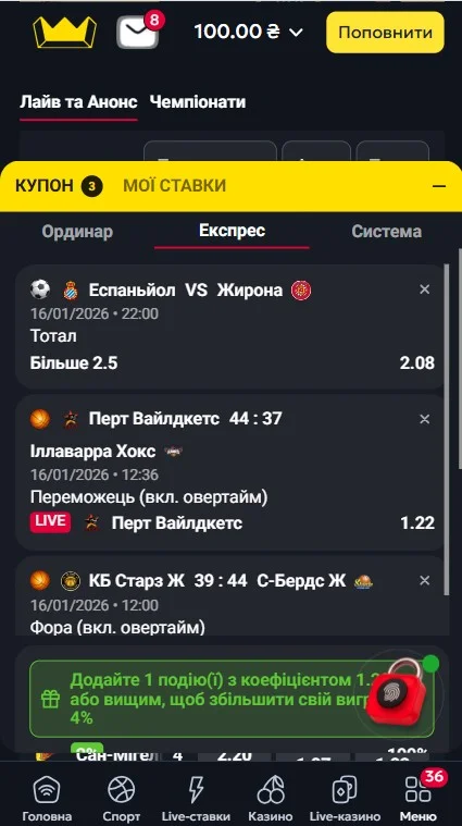 Типы ставок на спорт