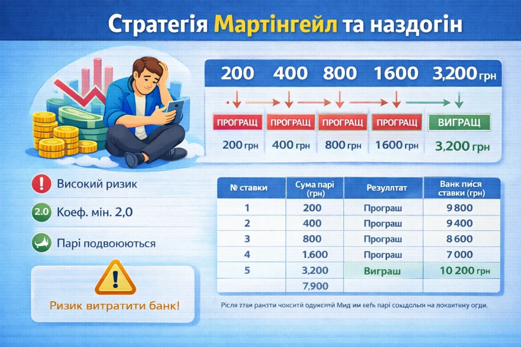 Стратегия Мартингейла и догон