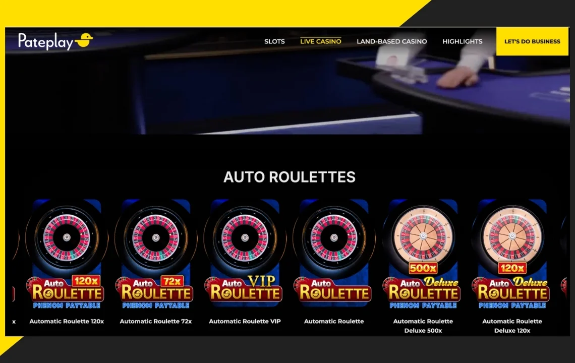 Настільні та Live-ігри від розробника