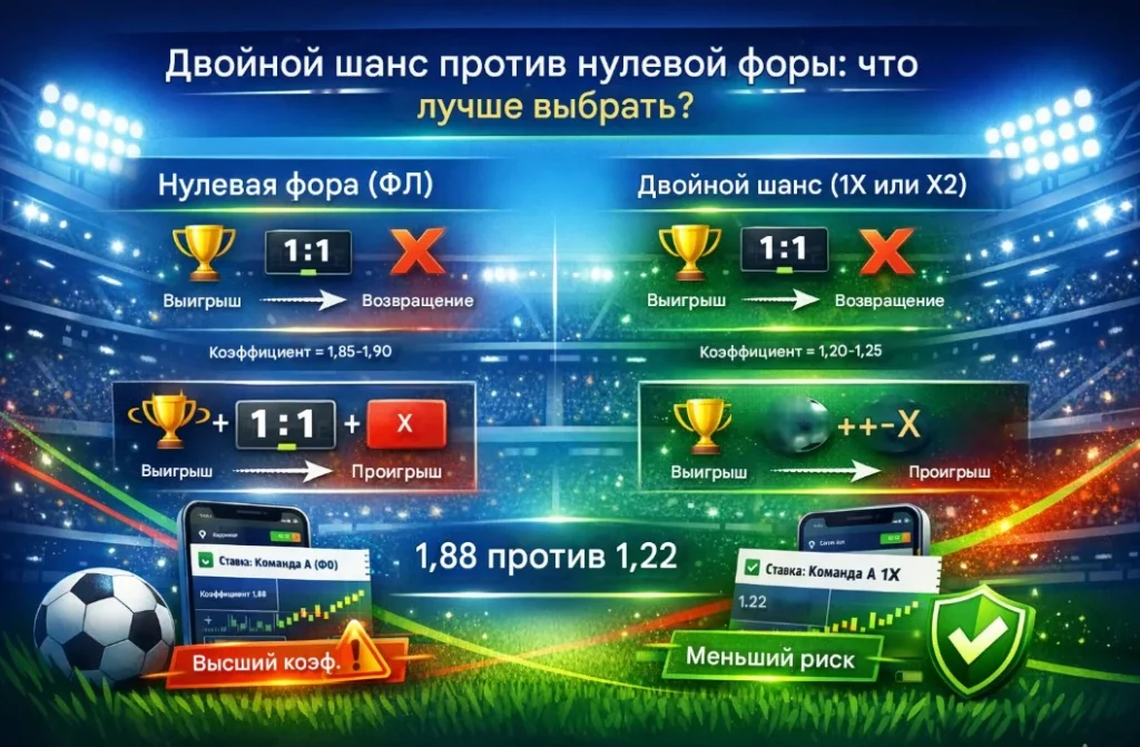 Двойной шанс против нулевой форы