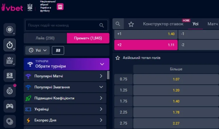 Азиатский тотал больше