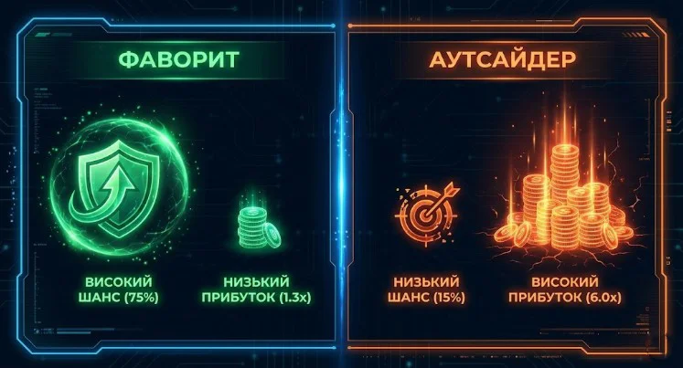 Ставки на фаворитов и аутсайдеров