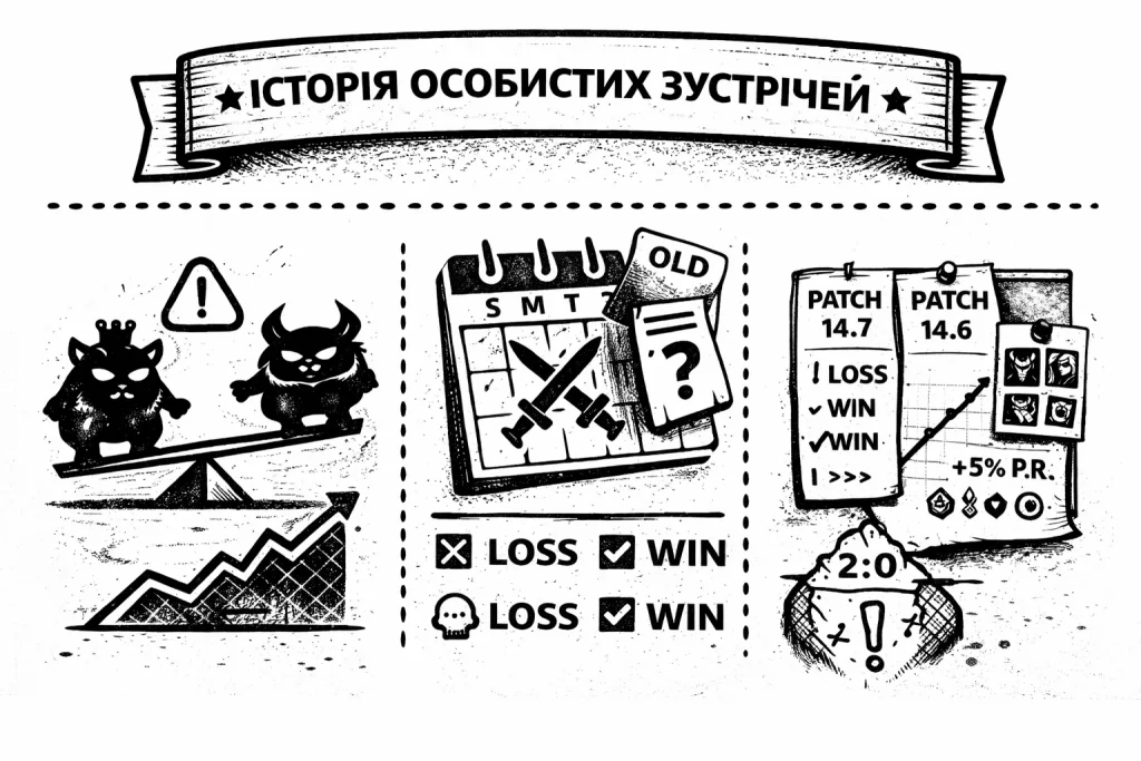 История личных встреч (H2H)