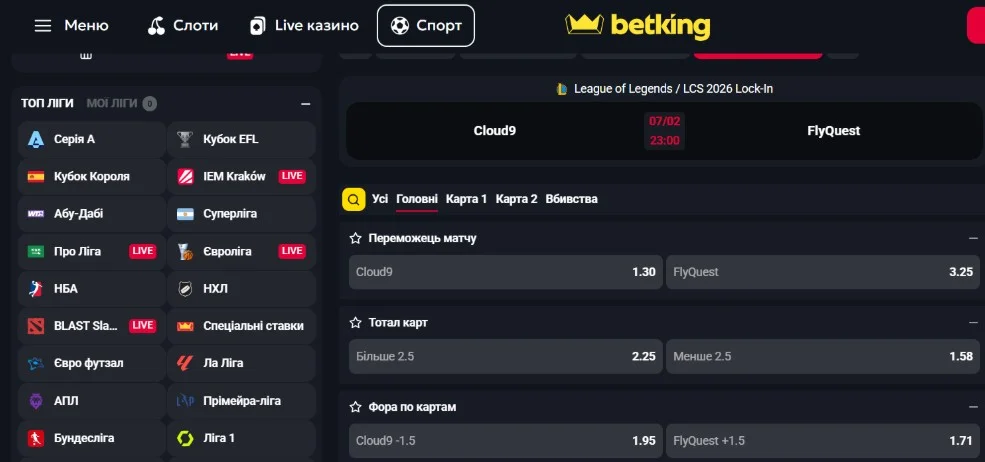 Карта Гэндикап