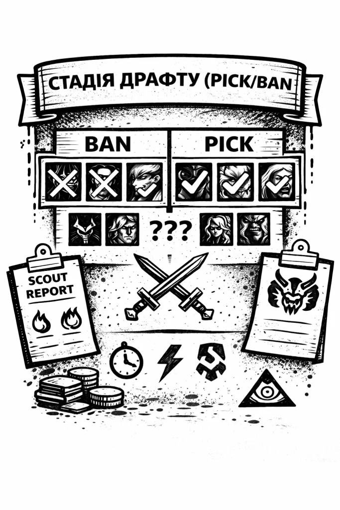 Стадия драфта (Pick/Ban)